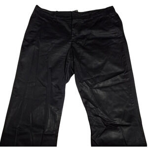 Club Monaco Women’s Black Pants Sz 6 Shiny Straight Leg Career Dress Trousers